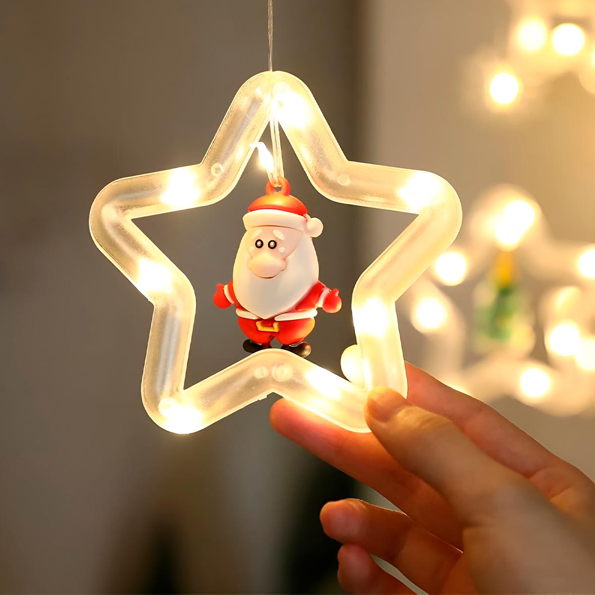🎄 Estrellas de Luz con Personajes de Navidad 🧸🌟