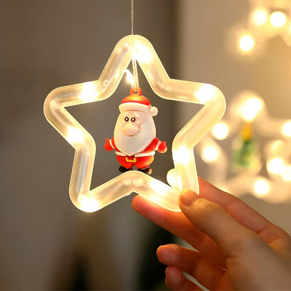 🎄 Estrellas de Luz con Personajes de Navidad 🧸🌟