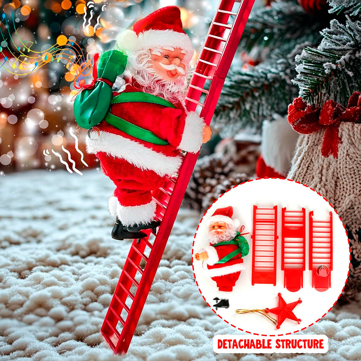 Papá Noel Escalera 🎅✨