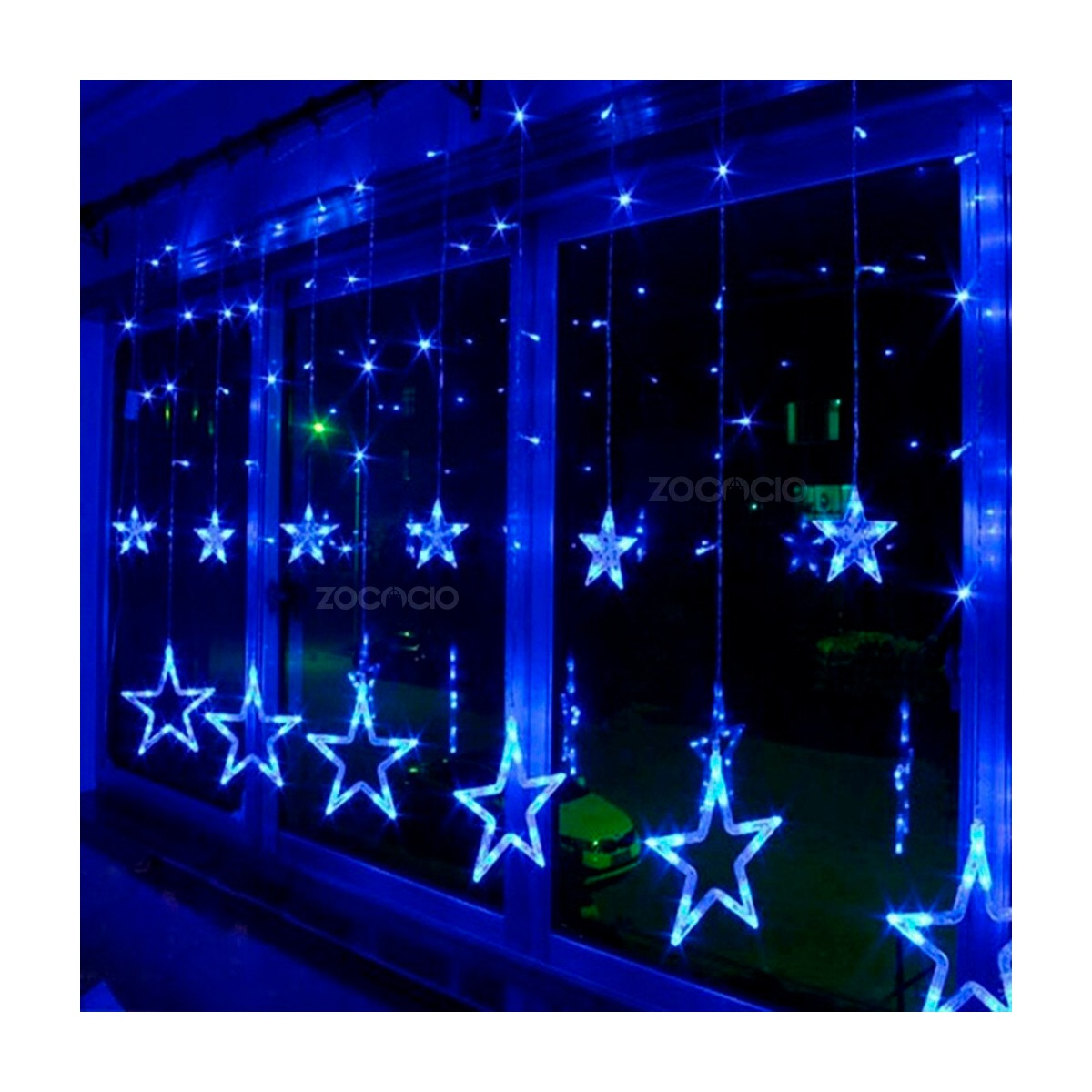 ✨ Cortina LED Navideña de Estrellas  3 – 6 Metros ✨