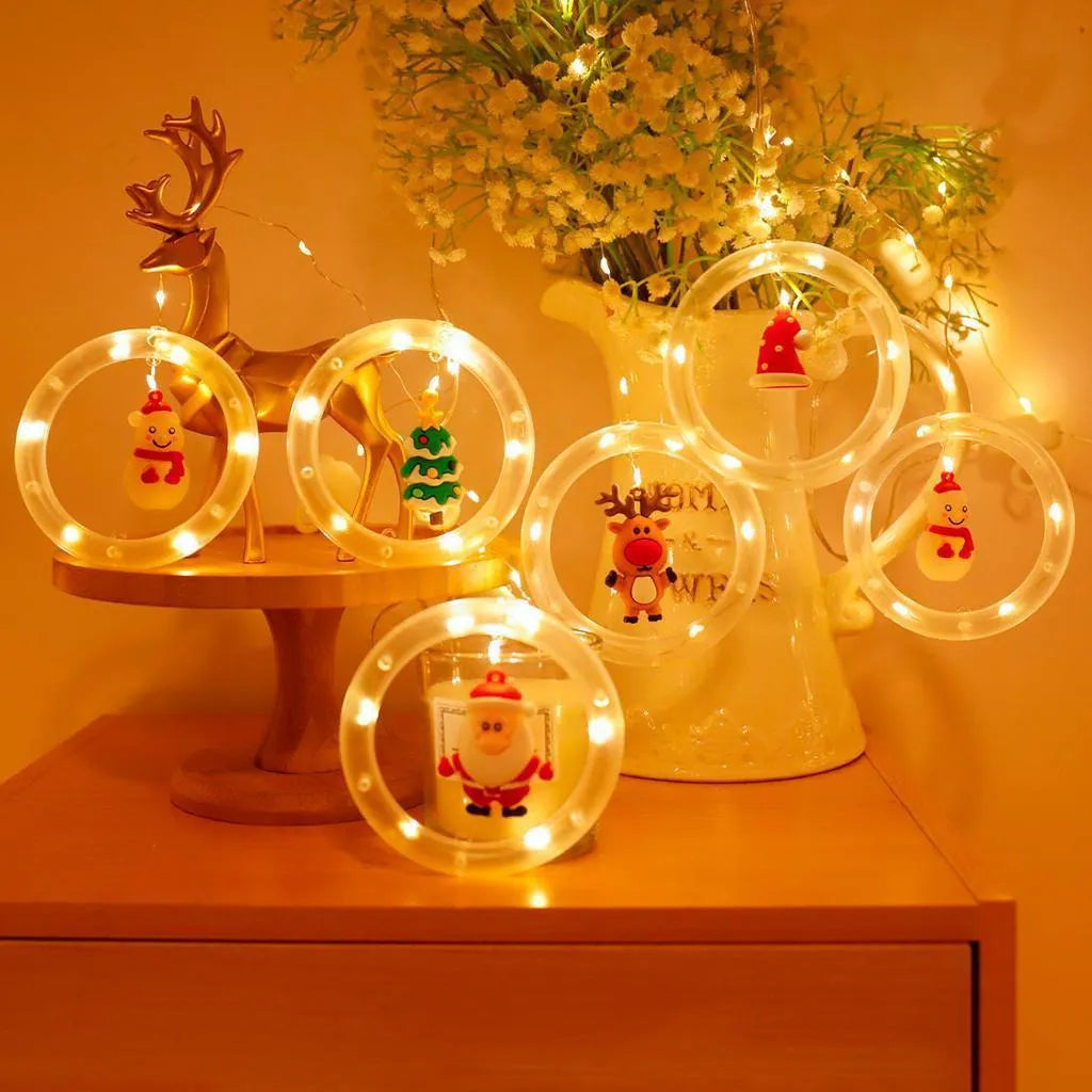 🎄 Aros de Luz con Personajes de Navidad 🧸🌟