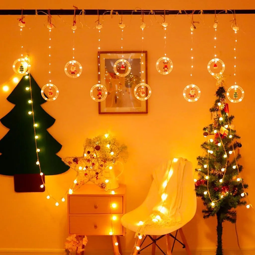 🎄 Aros de Luz con Personajes de Navidad 🧸🌟