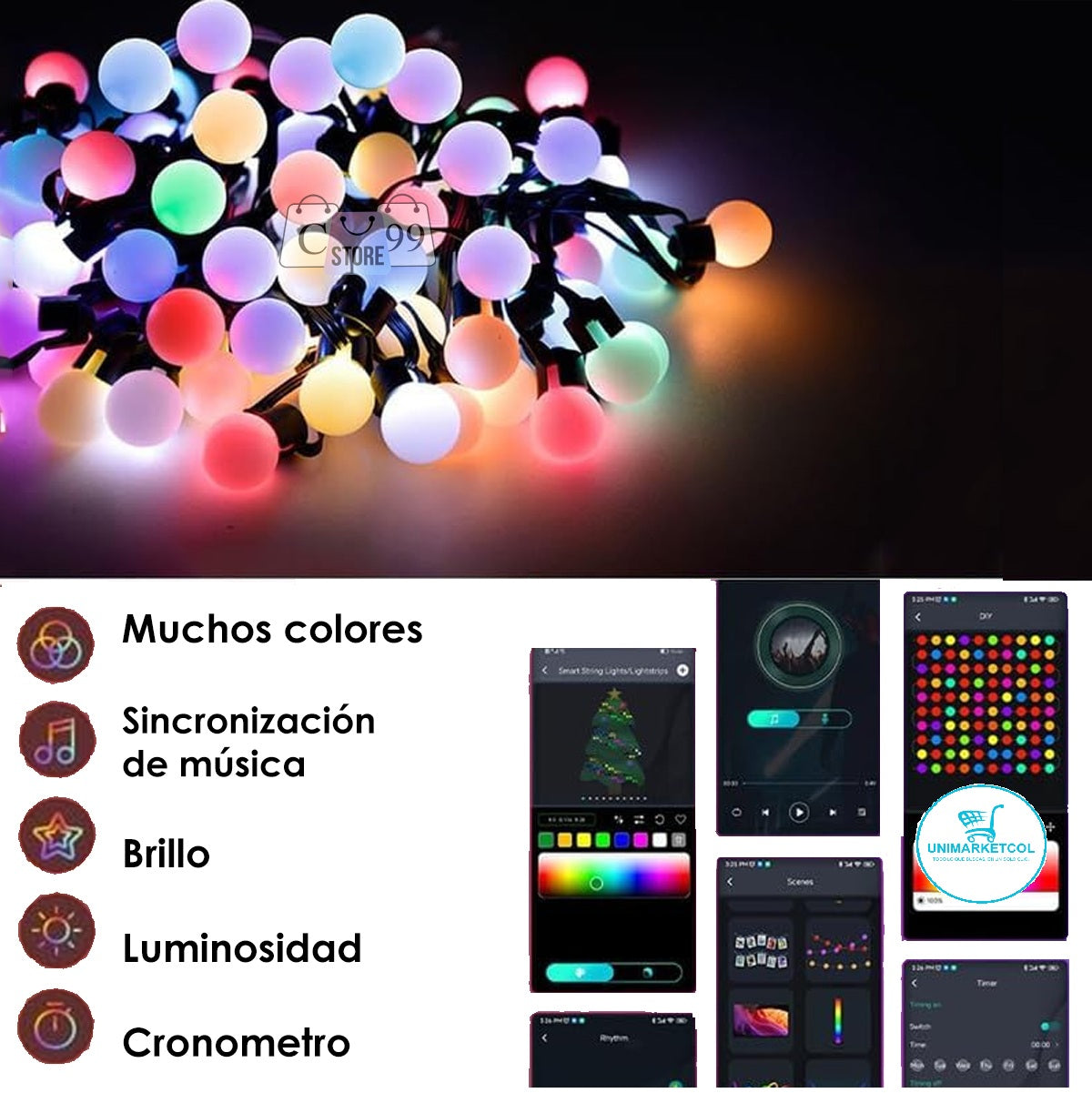 ✨ Luces De Burbuja Inteligente 🌈📱