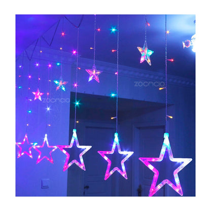 ✨ Cortina LED Navideña de Estrellas  3 – 6 Metros ✨
