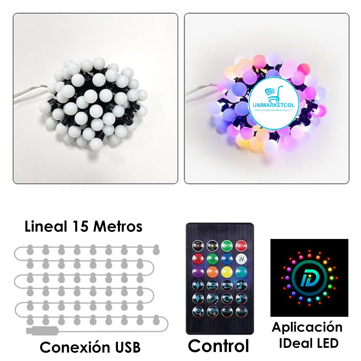 ✨ Luces De Burbuja Inteligente 🌈📱